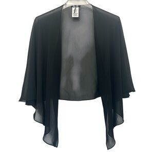 SLNY Black Sheer Cardigan